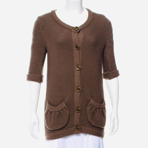 MARC BY MARC JACOBS Brown Marina Knitted Cardigans - Picture 2 of 11